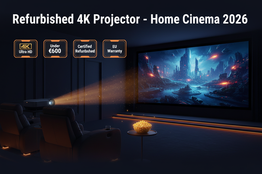 Refurbished 4K Projector Home Cinema Under €600 Europe 2026 – Big Screen Deals with Warranty