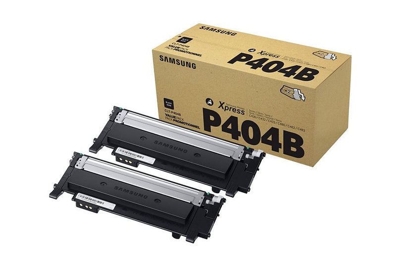 Samsung Multipack Black CLT-P404B SU364A Paquete 2 Tóneres a 1.500 Hojas