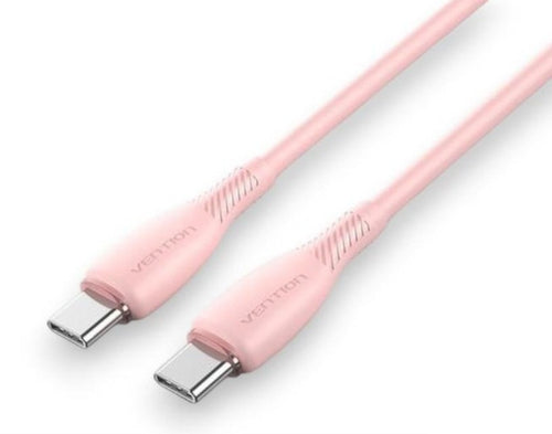 Vention USB Cable 2.0 Type-c Trvph USB Type-c Male USB Type-c Male Up To 60W 480Mbps 2M Pink — image 1