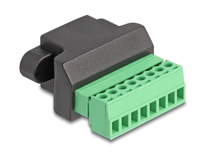 Delock 66589 Adapter RJ45 Female a Bloque Terminals Installation 8 Pines 2 Pieces