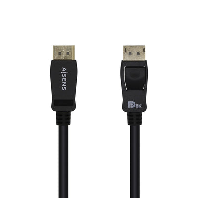 Aisens Cable DisplayPort Certificado V1.4 8K@60HZ - DP/M-dp/M - 2M - Black — image 1