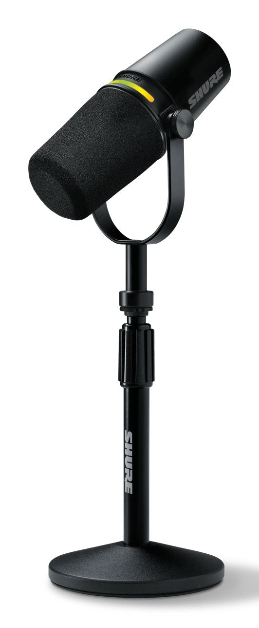 Shure MV7 + -k-bndl - Atril/Micrófono Vocal Con Connector Xlr/Usb-c, Negro + Soporte Desktop Gator
