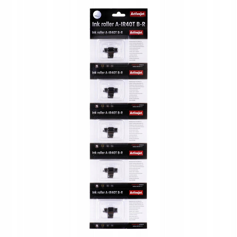 Activejet Set 5 Rodillos Colour A-IR40T (reemplazo Epson IR40T - Supreme - Black Red 5 Pieces