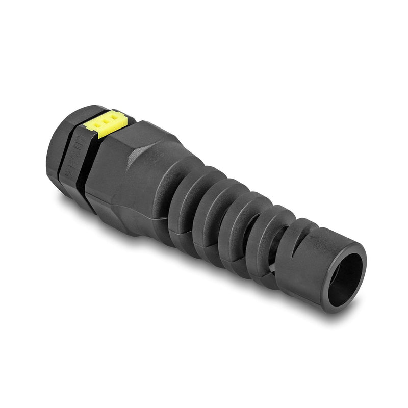 Delock 60624 Connector Cable M12 With Ventilación And Alivio Voltage IP68 Polvo And Waterproof Black 2 Pieces