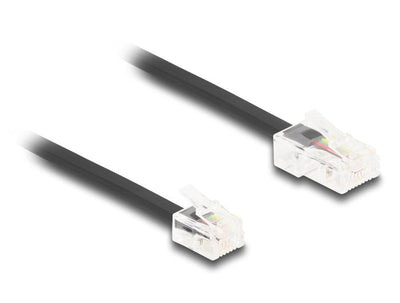 Delock 88038 Cable Telefónico RJ45 Male a RJ11 Male Black 5M — image 1