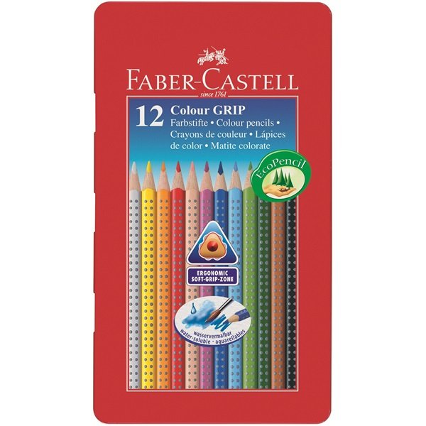 Pencils Colours Faber-camell Colour Grip Emuche Metallic 12 Pieces