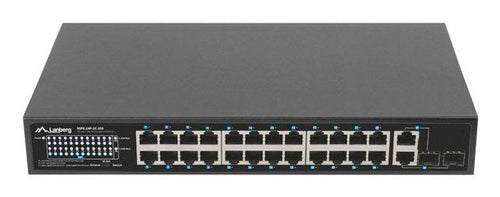 Lanberg Switch Rack 19 RSFE-24P-2C-250 24X 100MB PoE + 2X Combo Gigabit 250W — image 1