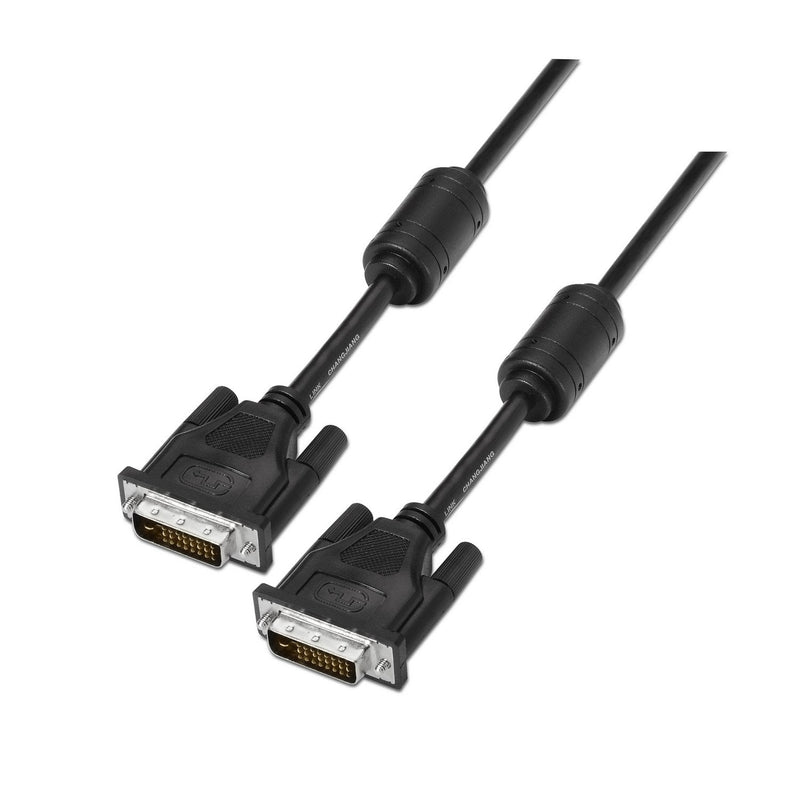 Aisens Cable DVI Dual Link 24 + 1 With Ferrita - DVI-d Male a DVI-d Male - 1.8M - (2560 X 1600) - Black