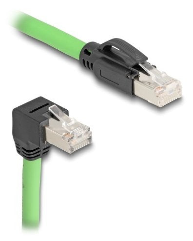 Delock RJ45 Network Cable CAT.6A Male a Male Unten Angular Sf/UTP S — image 1