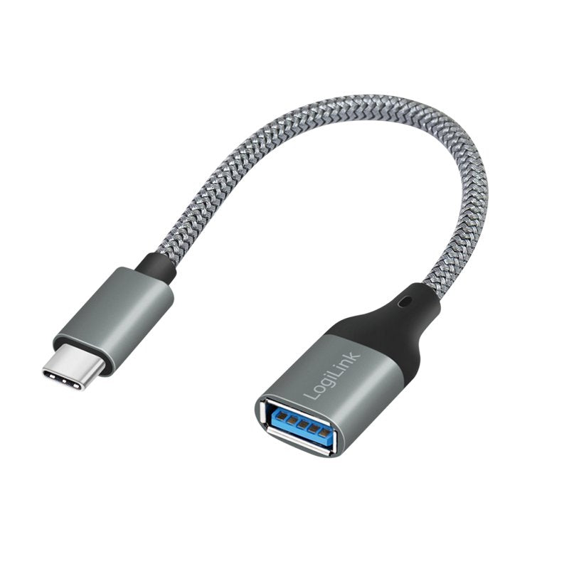 Logilink CU0106 USB Cable 0,15M USB 3.2 Gen 1 (3.1 Gen 1) USB C USB a Gris