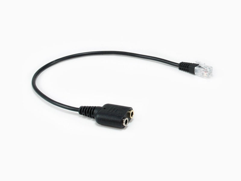 Equip 147944 Cable Audio 0,25M RJ-9 2 X 3.5MM Black 25CM