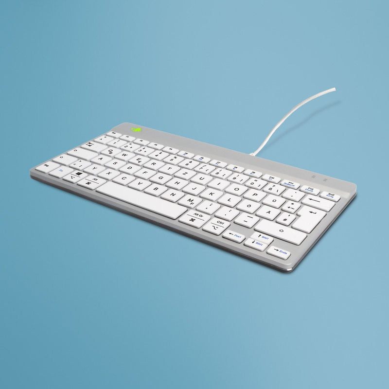 Keyboard German R-go Compact Break Disposición Cable White