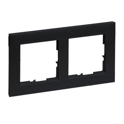 Legrand 765372 Seano 2-VÍAS Frame In Der Finish Colour Black Lackiert — image 1