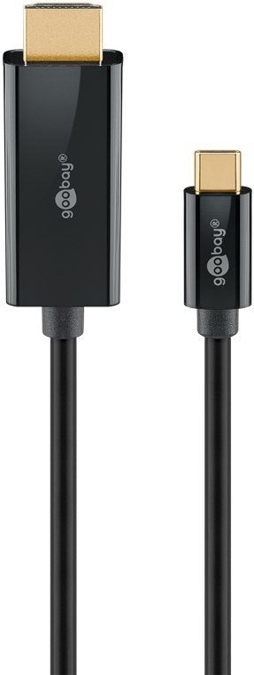 Goobay Cable 75696 USB-C To HDMI 4K 60 Hz, 1M, Black
