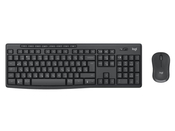 Logitech Keyboard Portuguese + Mouse MK370 Combo For Business RF Wireless + Bluetooth QWERTY Graphite
