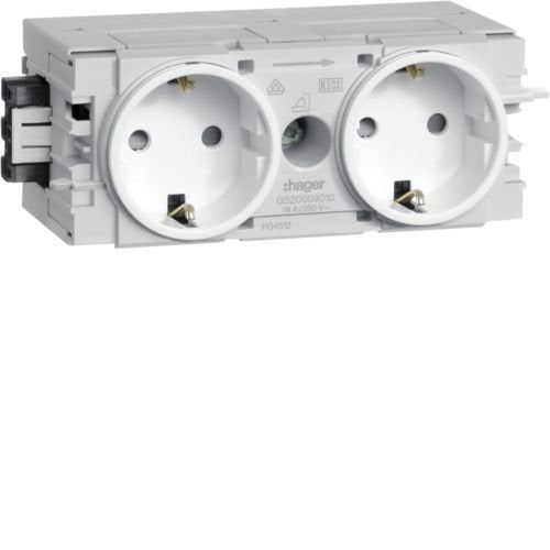 Hager Socket Power 2VÍAS M.wago GS20009016 C-profil Verkehrswei