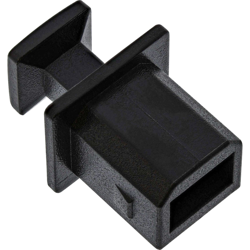 Inline Dust Cover Sockets USB Type B Black 50 Units