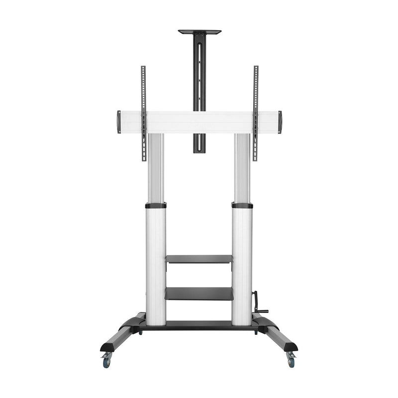 Aisens Stand Floor Pro With Wheels And Manivela - Tray Dvd And Stand Camera Monitor/TV - Up To 100KG
