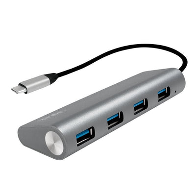Logilink UA0309 Hub Interfaz USB 3.2 Gen 1 (3.1 Gen 1) Type-c 5000 Mbit/S Grey — image 1