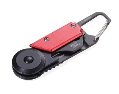 Troika KTL26-RD Keyring Mosquetón Black Red — image 1