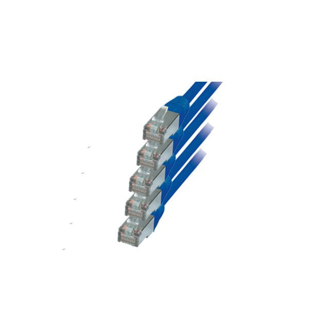 S-conn RJ45-RJ45, M-m, 0.5M Network Cable Blue 0,5M CAT.6 S/FTP (s-STP)