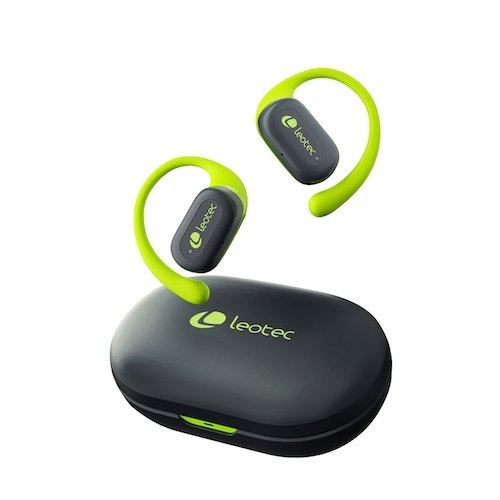 Leotec Earphones Open Air Zenith Sport Gris-lima