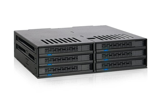 Icy Dock Rack 1U 6X2 5'' SATA Sas HDD Icy Dock MB326SP-B Black Disk Array
