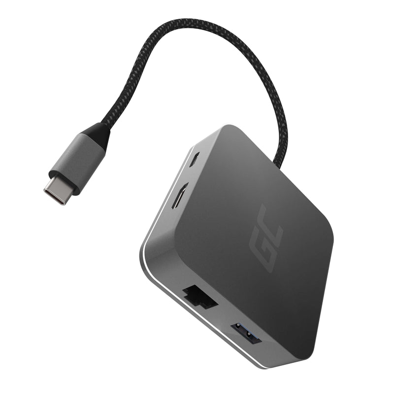 Green Cell HUB2 Usb-c, 3x USB 3.0 RJ45 1Gbps HDMI 4K, Dex Nintendo Switch Apple