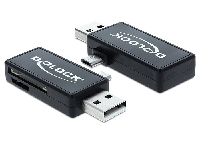 Delock Card Reader External Micro USB Otg Card Reader + USB a