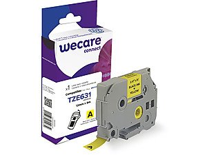 Armor K80010W4 Tape Printer Labels Black Sobre Yellow Tze