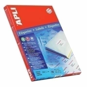 Apli Labels Adhesivas 01294 70 X 16.9MM 100 Hojas