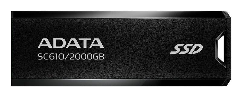 ADATA SC610 2000GB, External SSD Black USB-A 3.2 Gen 2 SC610-2000G-CBK/Rd