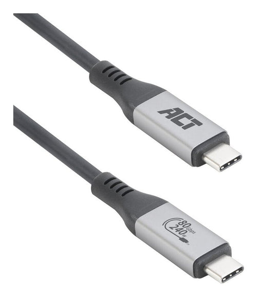 Act Connectivity Cable USB4 80Gbps Thunderbolt 5 240W USB Type C Certificado USB If 1 5M. — image 1