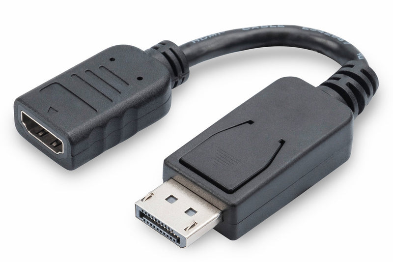 Digitus Cable Adapter DisplayPort a HDMI Type a With Bloqueo Male/Female 15CM