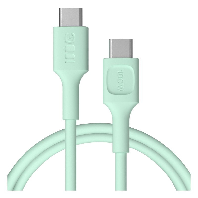 Green Cell Cable Powerflex USB-C (100W, Charging Fast Pd, Menta, 120)
