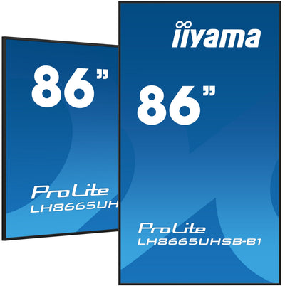 Iiyama Prolite LH8665UHSB-B1 86 Clase Diagonal Screen LCD With Retroiluminación LED Señalización Digital Andro — image 1