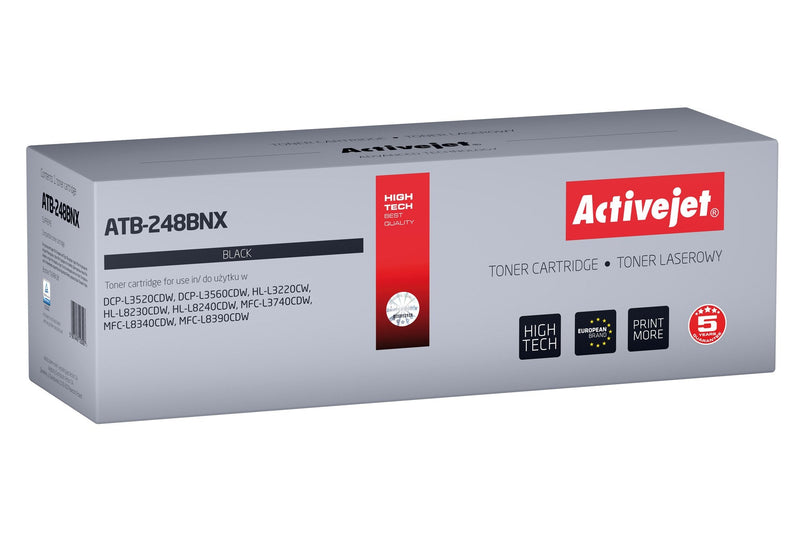 Activejet Toner ATB-248BNX Printers Brother Spare Part Brother TN248XLBK Supreme 3000 Páginas Black