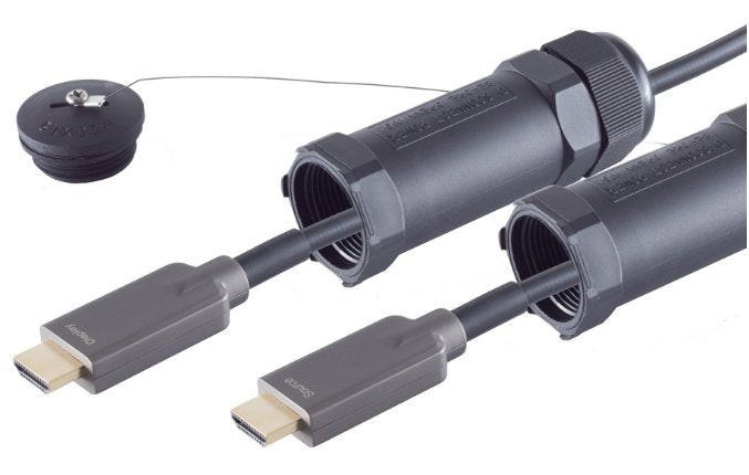 S-impuls Óptico HDMI Armored Cable 4K, 30,0M