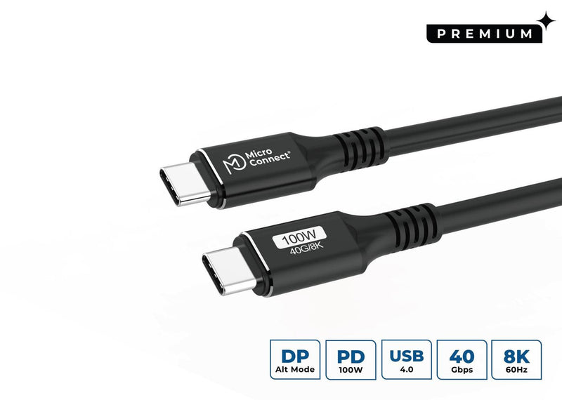 Cable Premium USB4 USB-C 3M 40Gbps, 100W