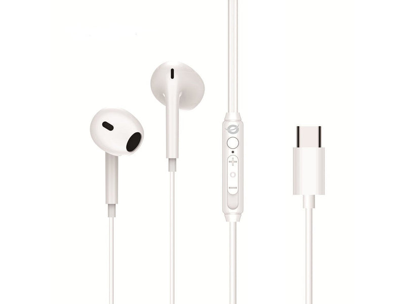 Conceptronic Headphone Intrauditivo USB-C BRENDAN02W 1.2M Microphone Controles Colour White