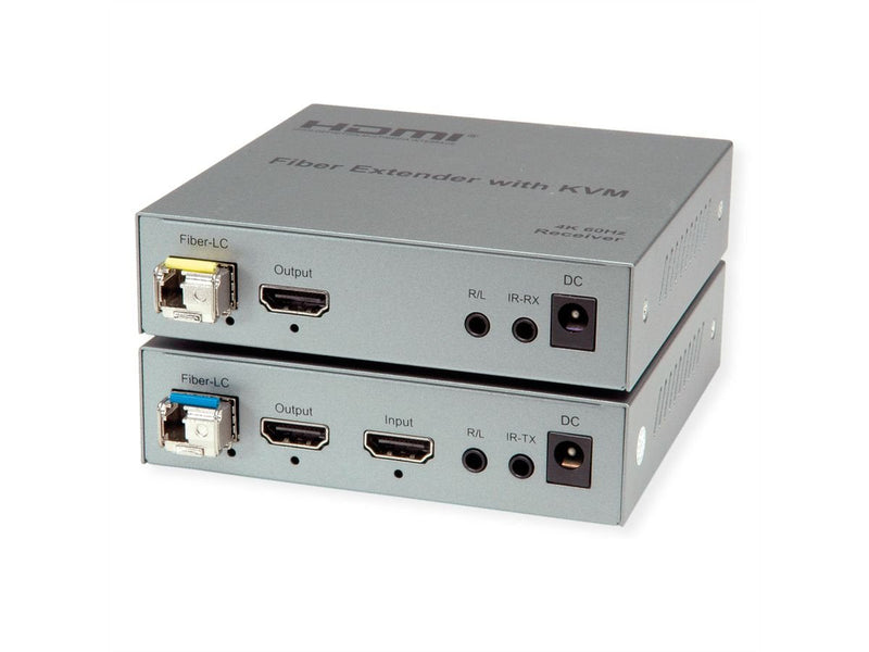 Roline KVM Alargador Ber Lwl, HDMI 4K, Usb, 20 Km