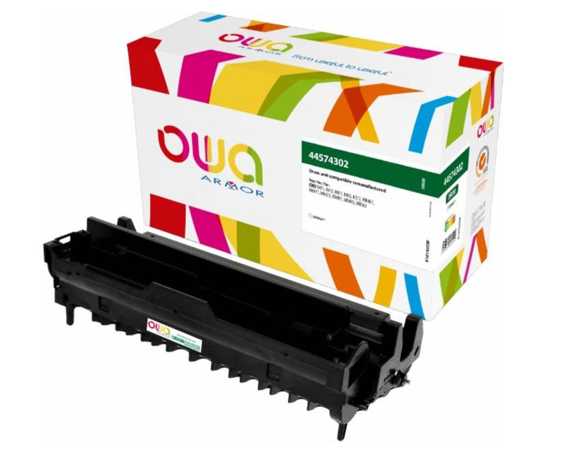 Armor Drum Owa Remanufacturado Black 01283601 Oki B411,B412,B431 25000P