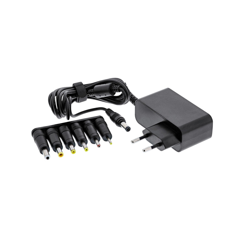 Inline Charger Universal 12V / 24W With 6 Plugs Intercambiables