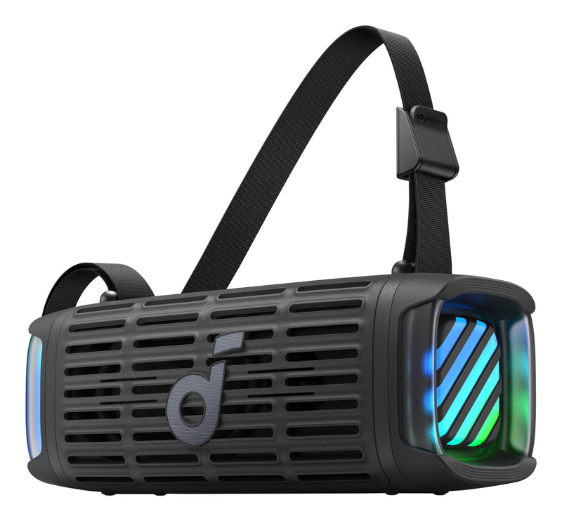 Anker Soundcore Boom 3I Black Robuster Outdoor Azultooth Lautsprecher IP68 50W Bassup 16H Spielzeit Lichtshow