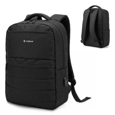 Subblim Backpack Compact Backpack 15L Laptops Up To 15.6' Repelente Water Tape Trolley Black — image 1