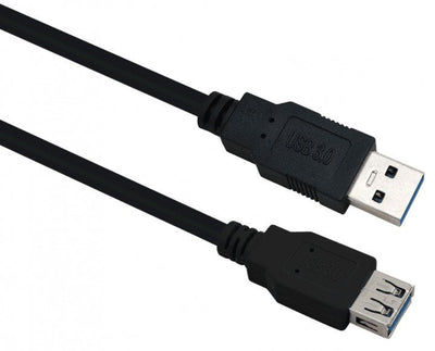 Helos Cable Extensión , USB 3.0A / Socket a, 0,5M, Black — image 1