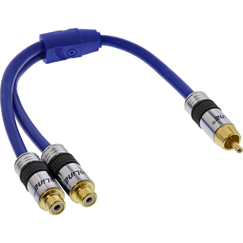 Inline Rca And -cable Premium 1X Rca Male a 2X Rca Female 25CM