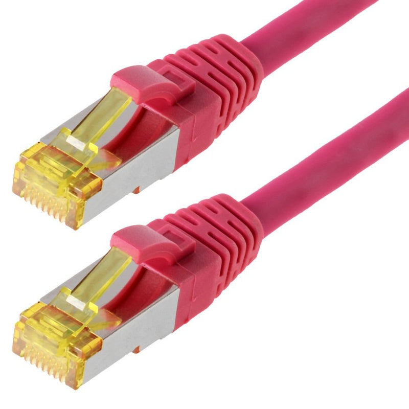 Helos Network Cable S/FTP CAT.6A Magenta 7,5M