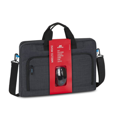 Rivacase Regent 8058 Maletines Laptop 43,9CM (17.3) Shoulder Bag Black Cyan — image 1