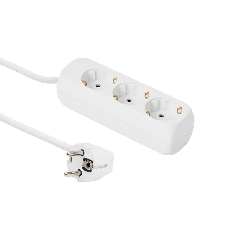 3-WAY Schuko Socket 1.5M White
